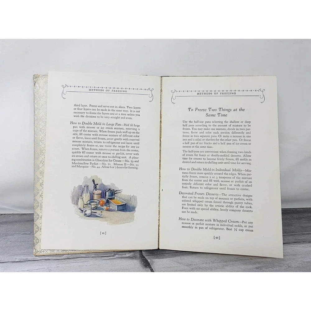 Electric Refrigerator Recipes & Menus 5th ed 1929 VINTAGE General‎ Electric